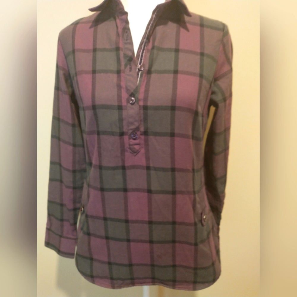 Kuhl Kinsley Pullover Pllaid Long Sleeve Shirt